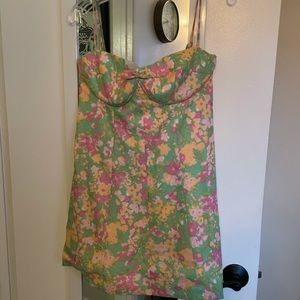 With Jean Dolce mini dress in Honey Suckle